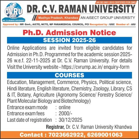 Ph.D. Programme Opens